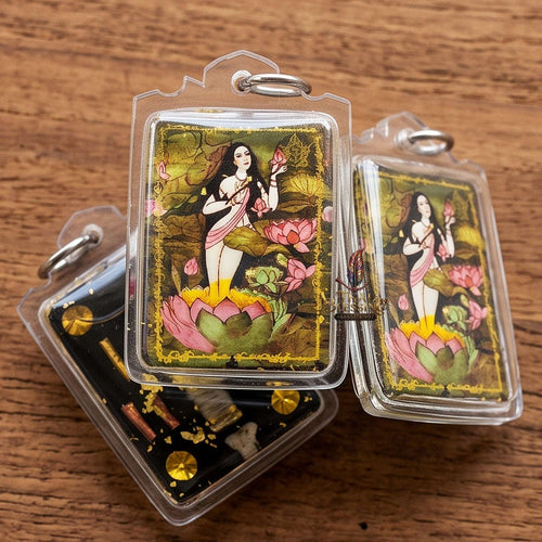 Master-Grade Necromantic Celestial Fairy Phrai Ueang Fa & Seven-Cemetery Necromancy Sacred Locket Edition Khru Ba Phon Wat Pu Ho Chiang Mai 2013 Thai Amulet Collectible Thai Blessing Co By RURUECHA