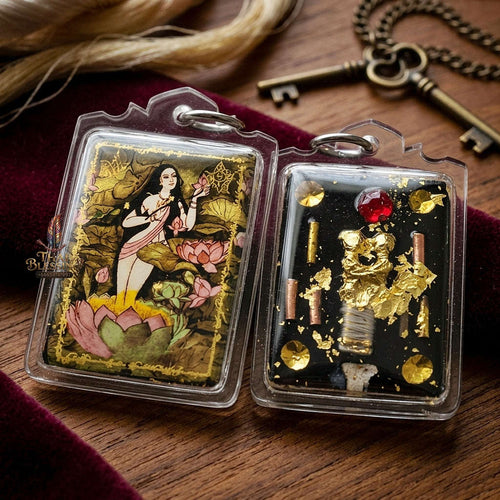 Master-Grade Necromantic Celestial Fairy Phrai Ueang Fa & Seven-Cemetery Necromancy Sacred Locket Edition Khru Ba Phon Wat Pu Ho Chiang Mai 2013 Thai Amulet Collectible Thai Blessing Co By RURUECHA