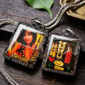 Master-Grade Necromantic Celestial Maiden & Cemetery Oil-Immersion Sacred Gold-Background Locket Nang Piya Edition Rue Si Somdet (Khru Ba Det) Pacha Ban Rattanakosin 2024 Thai Amulet Collectible Thai Blessing Co By RURUECHA