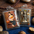 Master-Grade Necromantic Mae Nak Phra Khanong, Kuman Tong & Elevenfold Wealth-Acceleration Takrut Sovereign Sacred Locket Edition Thai Blessing Co By RURUECHA
