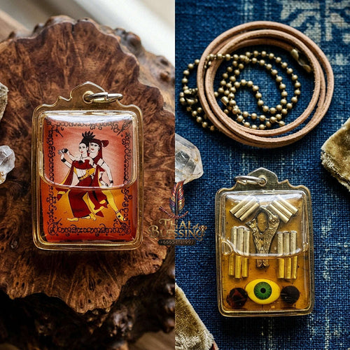 Master-Grade Necromantic Mae Phrai Kalong Golden Spirit & Sovereign Wealth Seduction Sacred Locket Edition Khru Ba Phon Wat Pu Ho Chiang Mai 2013 Thai Amulet Collectible Thai Blessing Co By RURUECHA