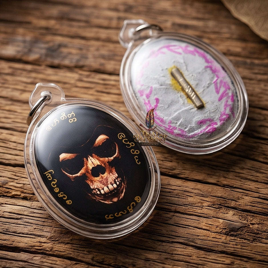 Master-Grade Necromantic Phrai Thong Golden Spirit & Sovereign Wealth Seduction Sacred Locket Edition Achan Uthen Thai Amulet Collectible Thai Blessing Co By RURUECHA
