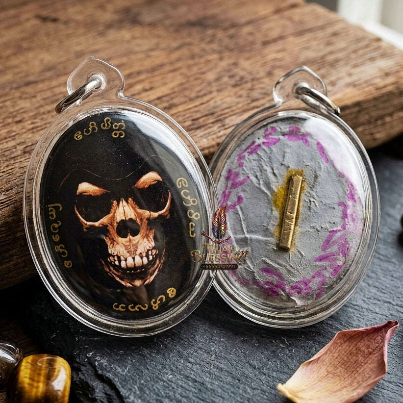 Master-Grade Necromantic Phrai Thong Golden Spirit & Sovereign Wealth Seduction Sacred Locket Edition Achan Uthen Thai Amulet Collectible Thai Blessing Co By RURUECHA