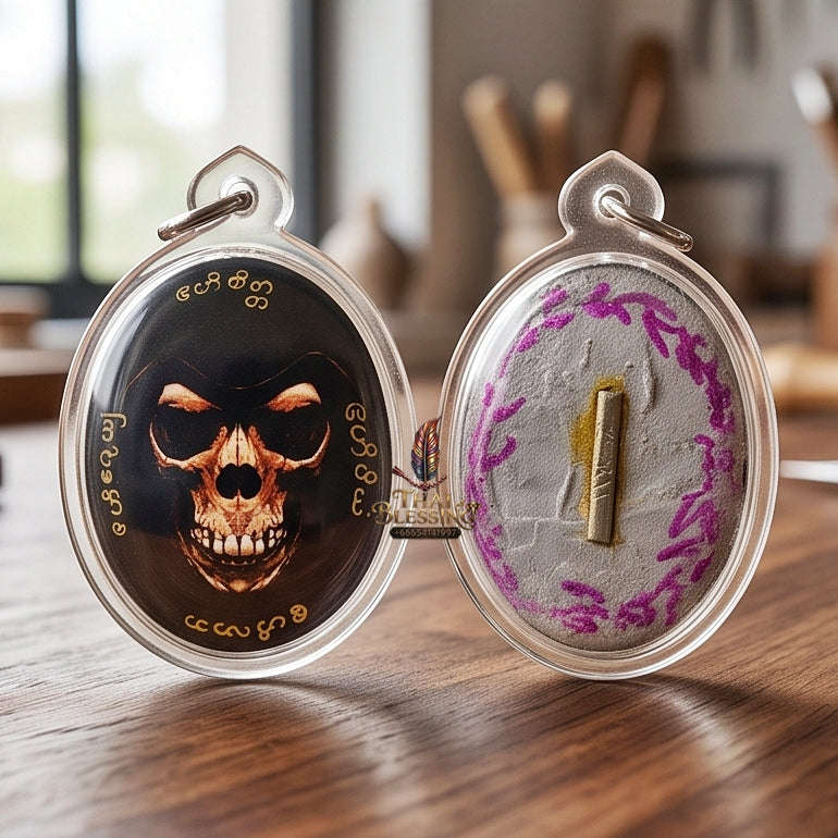 Master-Grade Necromantic Phrai Thong Golden Spirit & Sovereign Wealth Seduction Sacred Locket Edition Achan Uthen Thai Amulet Collectible Thai Blessing Co By RURUECHA