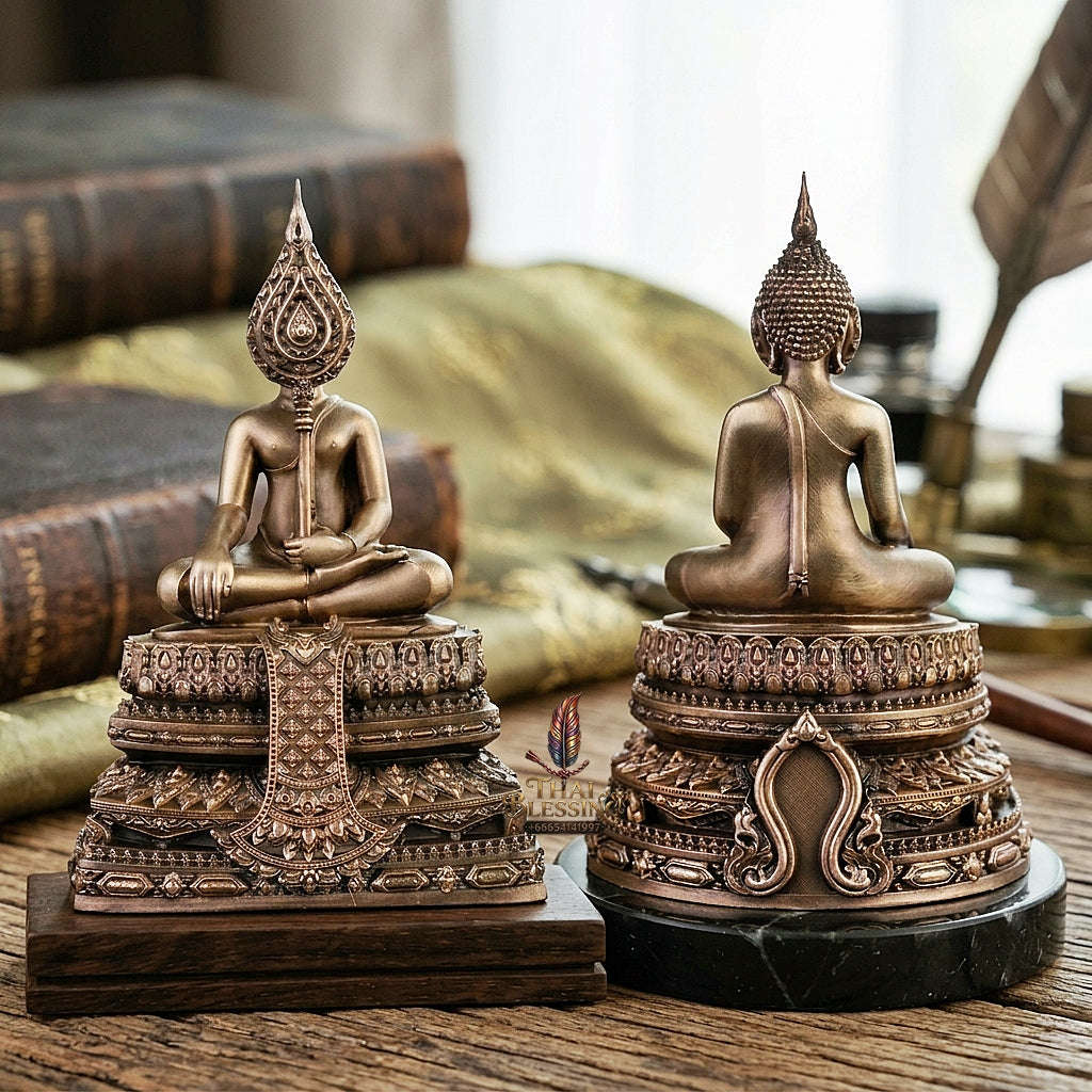 Master-Grade Phra Chai Lang Chang Bronze Satin Finish Altar & Car Dashboard Statue Consecrated Dual Ceremonies BE 2568 Thai Amulet Collectible Thai Blessing Co By RURUECHA