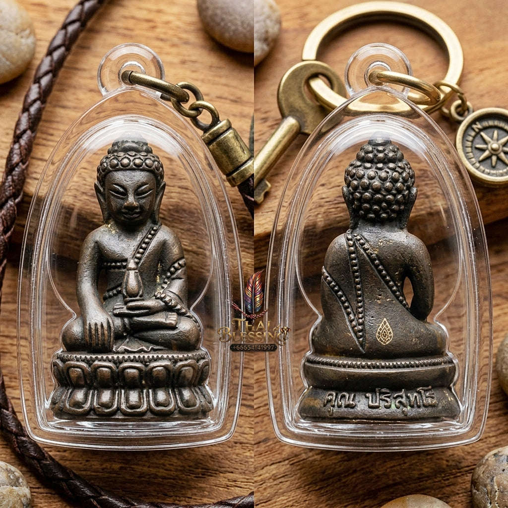 Master-Grade Phra Kring Chin Banchon Khun Ngen Khun Thong Nawa Loha Edition Luang Pho Khun Wat Ban Rai BE 2556 Thai Amulet Collectible Thai Blessing Co By RURUECHA
