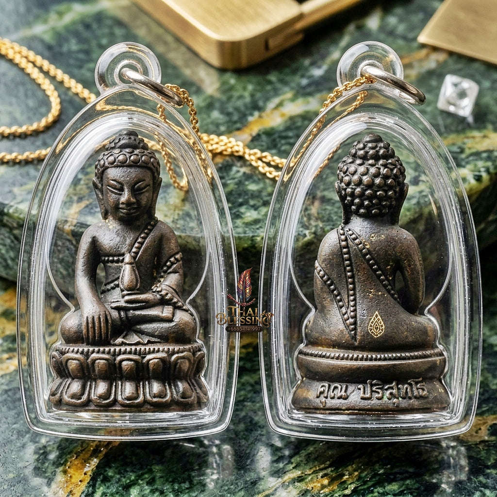 Master-Grade Phra Kring Chin Banchon Khun Ngen Khun Thong Nawa Loha Edition Luang Pho Khun Wat Ban Rai BE 2556 Thai Amulet Collectible Thai Blessing Co By RURUECHA