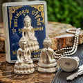 Master-Grade Phra Kring Chin Banchon Khun Ngen Khun Thong Pure Silver Edition Luang Pho Khun Wat Ban Rai BE 2556 Thai Amulet Collectible Thai Blessing Co By RURUECHA