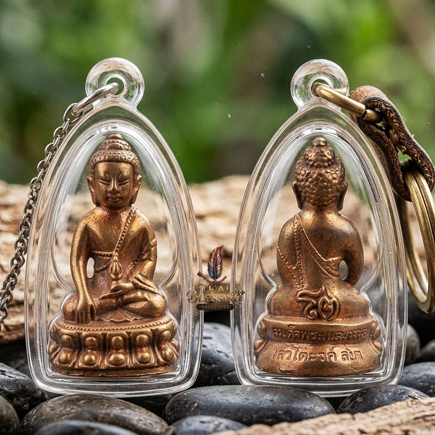 Master-Grade Phra Kring Khrua To Maha Chakkraphat Nawa Loha with Solid Gold & Silver Takrud Commemorative Edition Thai Blessing Co By RURUECHA