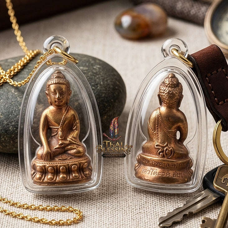 Master-Grade Phra Kring Khrua To Maha Chakkraphat Nawa Loha with Solid Gold & Silver Takrud Commemorative Edition Thai Blessing Co By RURUECHA