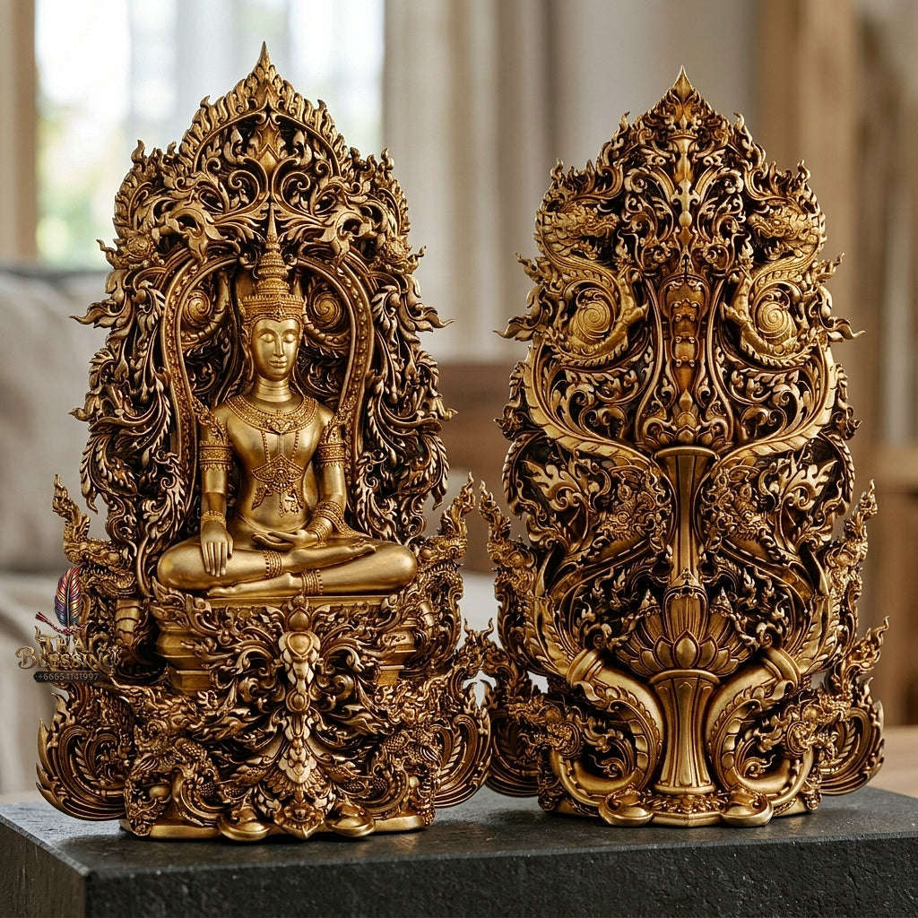 Master-Grade Phra Kring Phong Suphan Sacred Chanuan Mass Metal Alloy Limited Edition of 259 Pieces Wat Phra Si Rattana Mahathat Suphanburi Thai Amulet Collectible Thai Blessing Co By RURUECHA