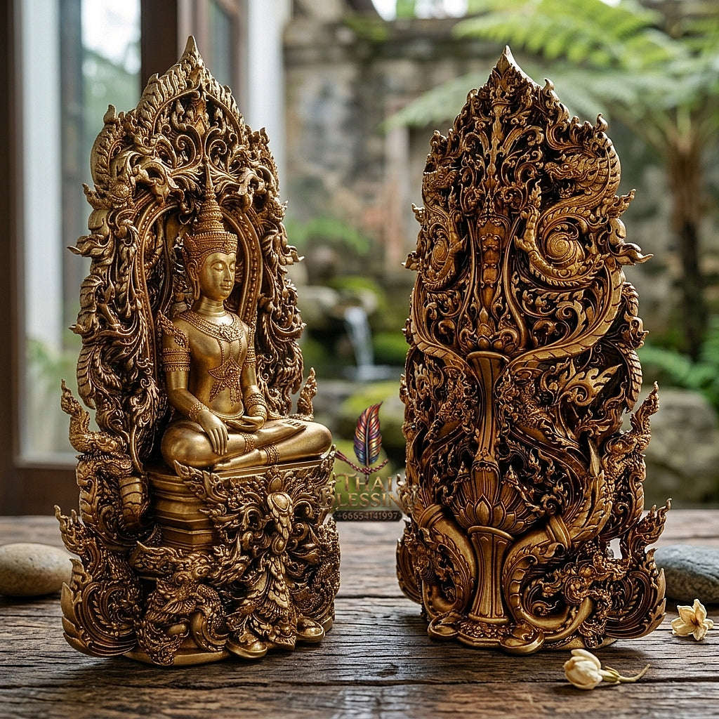 Master-Grade Phra Kring Phong Suphan Sacred Chanuan Mass Metal Alloy Limited Edition of 259 Pieces Wat Phra Si Rattana Mahathat Suphanburi Thai Amulet Collectible Thai Blessing Co By RURUECHA