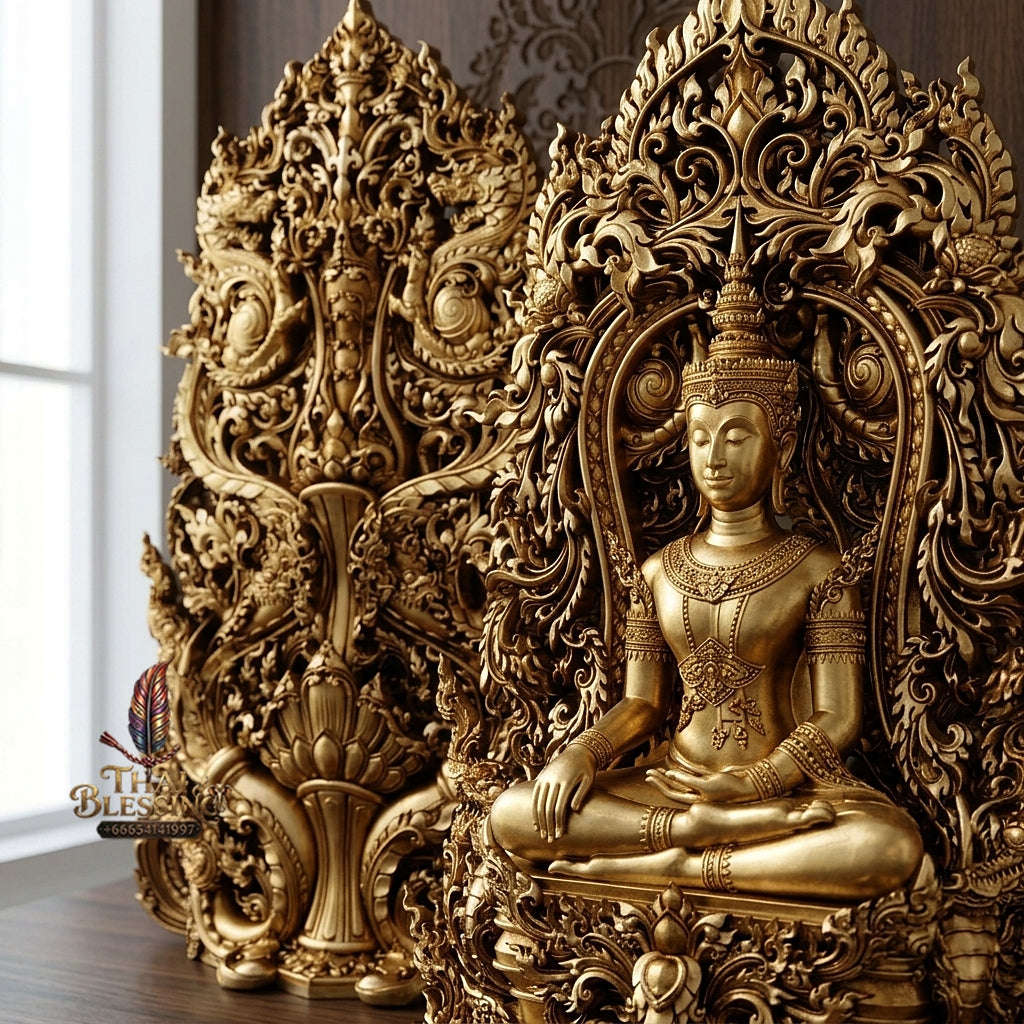 Master-Grade Phra Kring Phong Suphan Sacred Chanuan Mass Metal Alloy Limited Edition of 259 Pieces Wat Phra Si Rattana Mahathat Suphanburi Thai Amulet Collectible Thai Blessing Co By RURUECHA