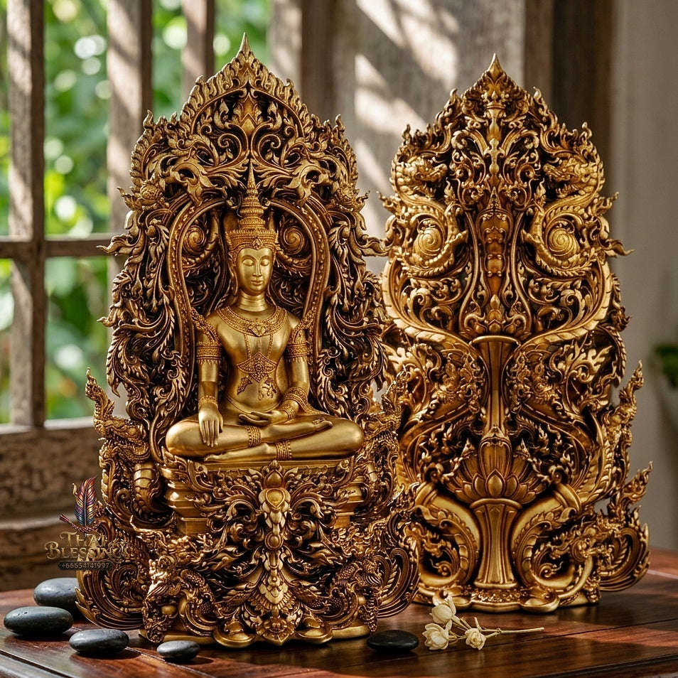 Master-Grade Phra Kring Phong Suphan Sacred Chanuan Mass Metal Alloy Limited Edition of 259 Pieces Wat Phra Si Rattana Mahathat Suphanburi Thai Amulet Collectible Thai Blessing Co By RURUECHA