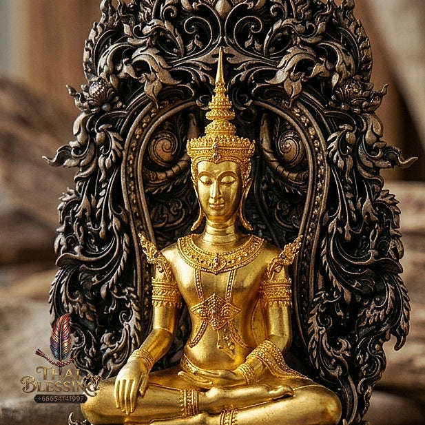 Master-Grade Phra Kring Phong Suphan Satin Bronze with Gold-Plated Buddha Figure Limited Edition of 259 Pieces Thai Blessing Co By RURUECHA