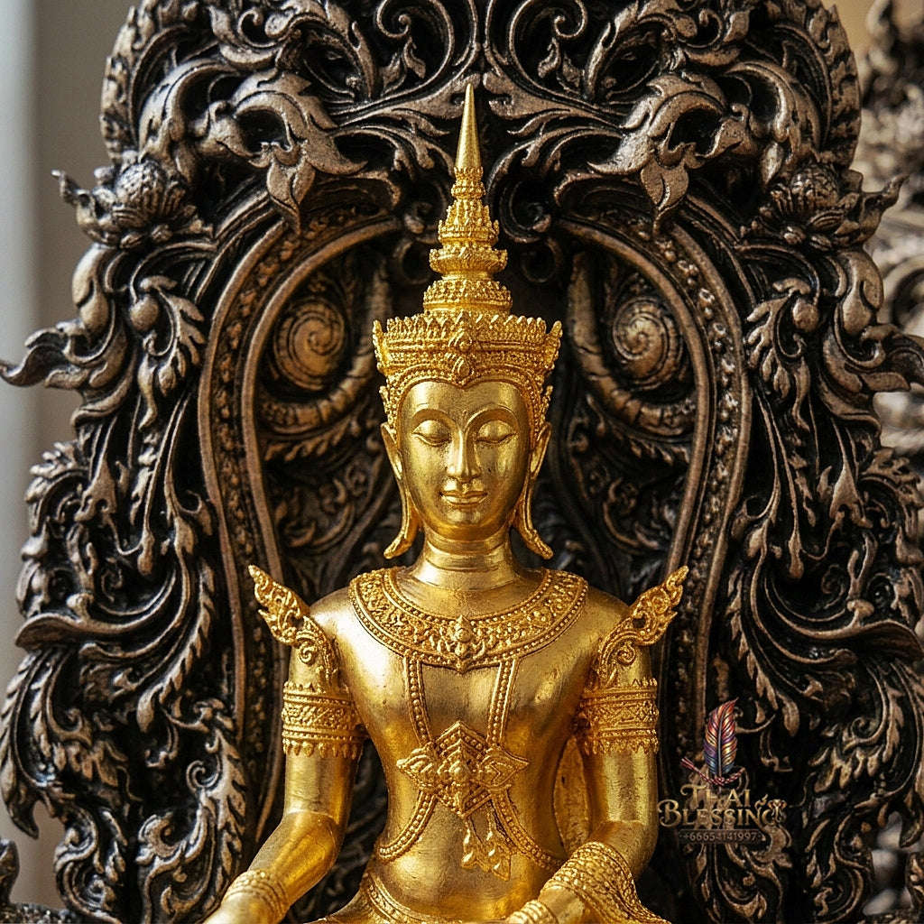 Master-Grade Phra Kring Phong Suphan Satin Bronze with Gold-Plated Buddha Figure Limited Edition of 259 Pieces Thai Blessing Co By RURUECHA