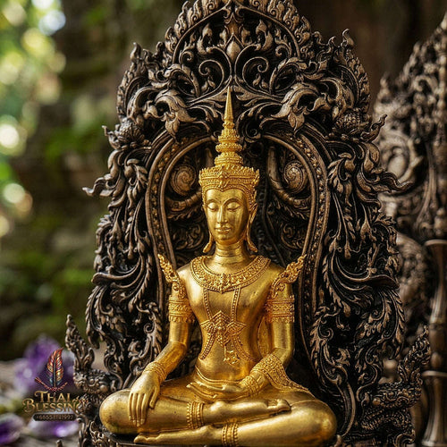 Master-Grade Phra Kring Phong Suphan Satin Bronze with Gold-Plated Buddha Figure Limited Edition of 259 Pieces Thai Blessing Co By RURUECHA