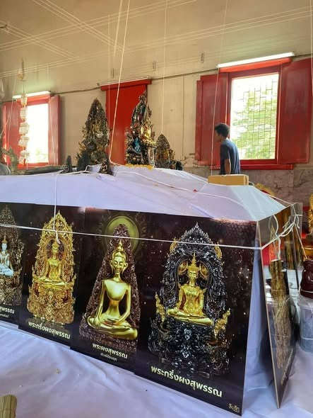 Master-Grade Phra Kring Phong Suphan Satin Bronze with Sacred Enamel & Gold-Plated Buddha Figure Edition Wat Phra Si Rattana Mahathat Thai Blessing Co By RURUECHA