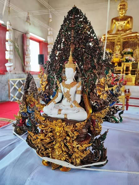 Master-Grade Phra Kring Phong Suphan Satin Bronze with Sacred Enamel & Gold-Plated Buddha Figure Edition Wat Phra Si Rattana Mahathat Thai Blessing Co By RURUECHA