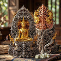 Master-Grade Phra Kring Phong Suphan Tri-Color Gold Plated Bronze (3K) Limited Edition of 259 Pieces Thai Blessing Co By RURUECHA