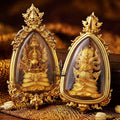 Master-Grade Phra Naga Prok Phra Phuttha Sri Sattanakaraj Phithak VIP Gold-Plated with Sacred Enameling Framed Edition Luang Pho Wichit Anuchato BE 2567 Thai Amulet Collectible Thai Blessing Co By RURUECHA
