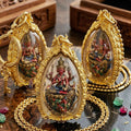 Master-Grade Phra Phrom Ong Thao Maha Phrom Thada Yellow Bronze Satin Finish Pink Enamel Body Framed Edition Phra Ajarn Nikhom BE 2566 Thai Amulet Collectible Thai Blessing Co By RURUECHA
