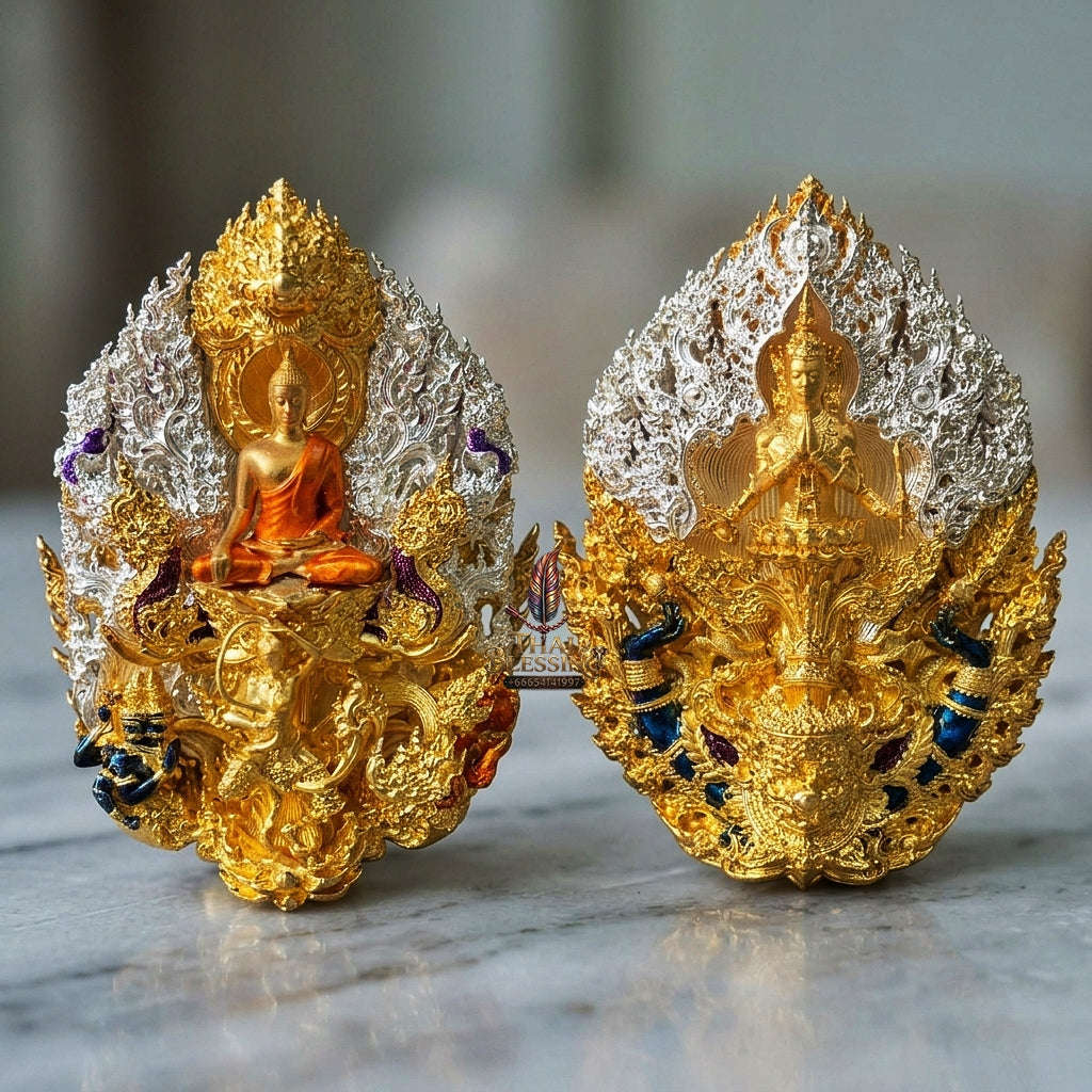 Master-Grade Phra Phuttha Chaimongkhon Phat Baramee (Charoen Lap Chana Mara) Thai Blessing Co By RURUECHA
