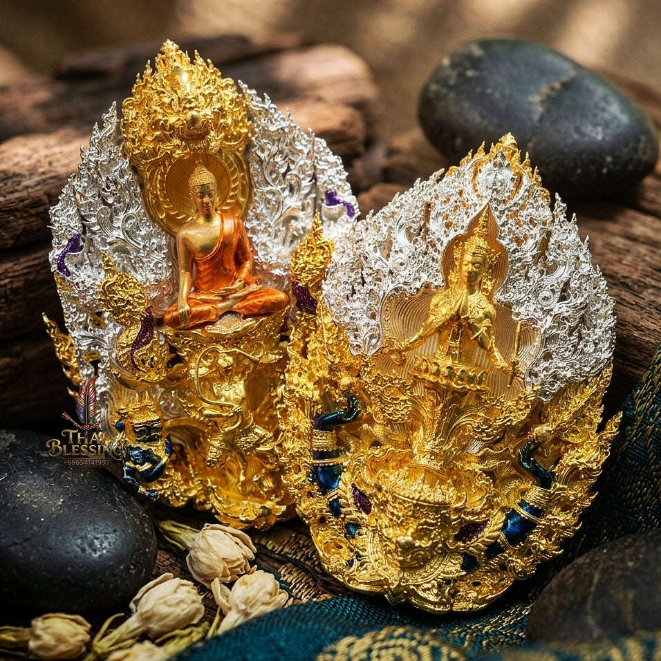 Master-Grade Phra Phuttha Chaimongkhon Phat Baramee (Charoen Lap Chana Mara) Thai Blessing Co By RURUECHA
