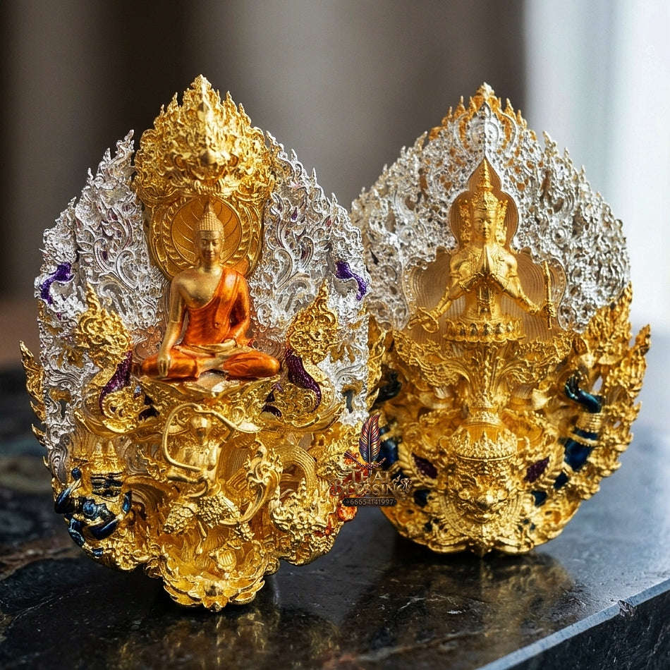 Master-Grade Phra Phuttha Chaimongkhon Phat Baramee (Charoen Lap Chana Mara) Thai Blessing Co By RURUECHA