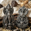 Master-Grade Phra Phuttha Pattiharn Paet Lok Solid Silver Satin Finish Nagaprok Back Garuda Sacred Casting Edition Thai Blessing Co By RURUECHA