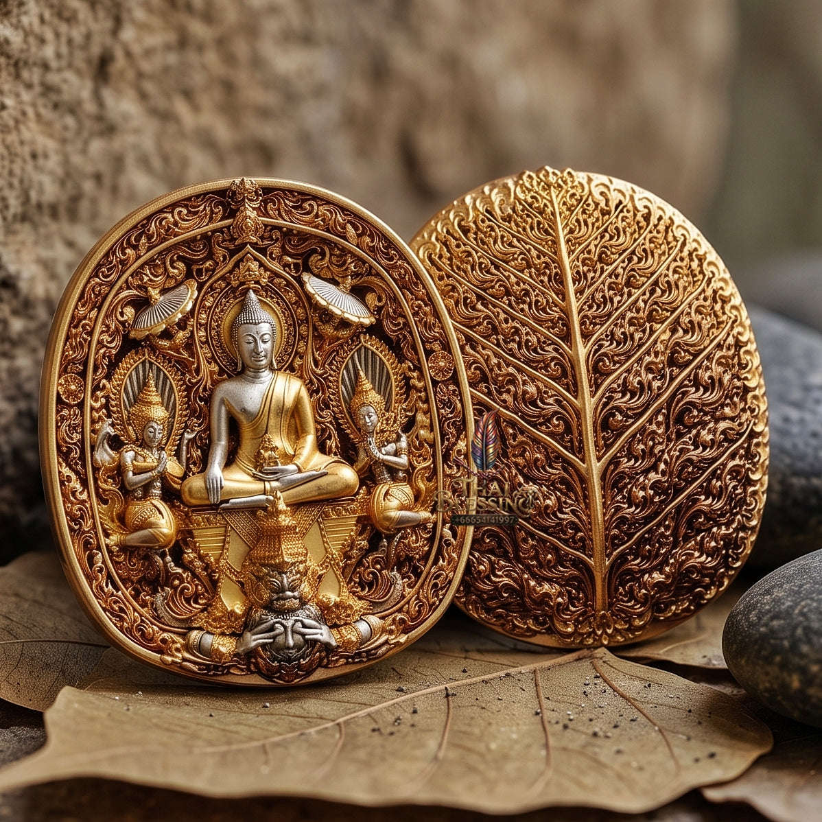 Master-Grade Southern Thai Yod Khun Phon Sovereign Warlord Amulet 2K Plated Bronze Edition Wat Santi Worakhun Songkhla Collector-Grade Talisman Thai Blessing Co By RURUECHA