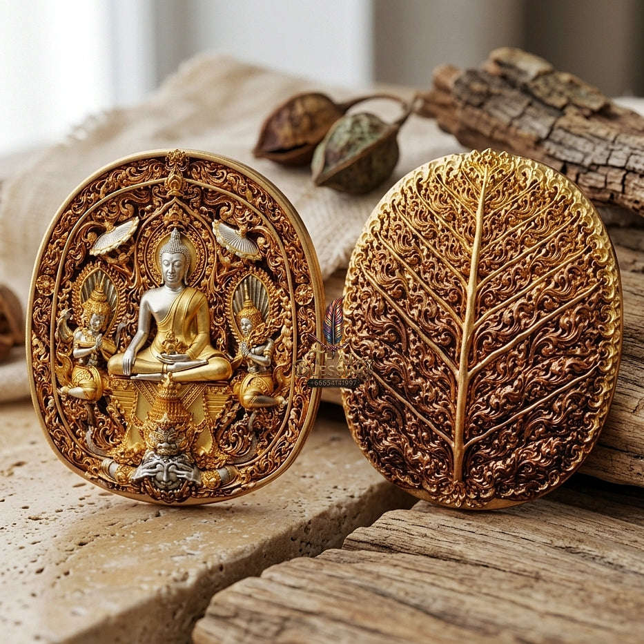 Master-Grade Southern Thai Yod Khun Phon Sovereign Warlord Amulet 2K Plated Bronze Edition Wat Santi Worakhun Songkhla Collector-Grade Talisman Thai Blessing Co By RURUECHA
