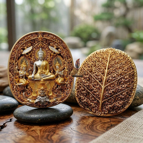 Master-Grade Southern Thai Yod Khun Phon Sovereign Warlord Amulet 2K Plated Bronze Edition Wat Santi Worakhun Songkhla Collector-Grade Talisman Thai Blessing Co By RURUECHA