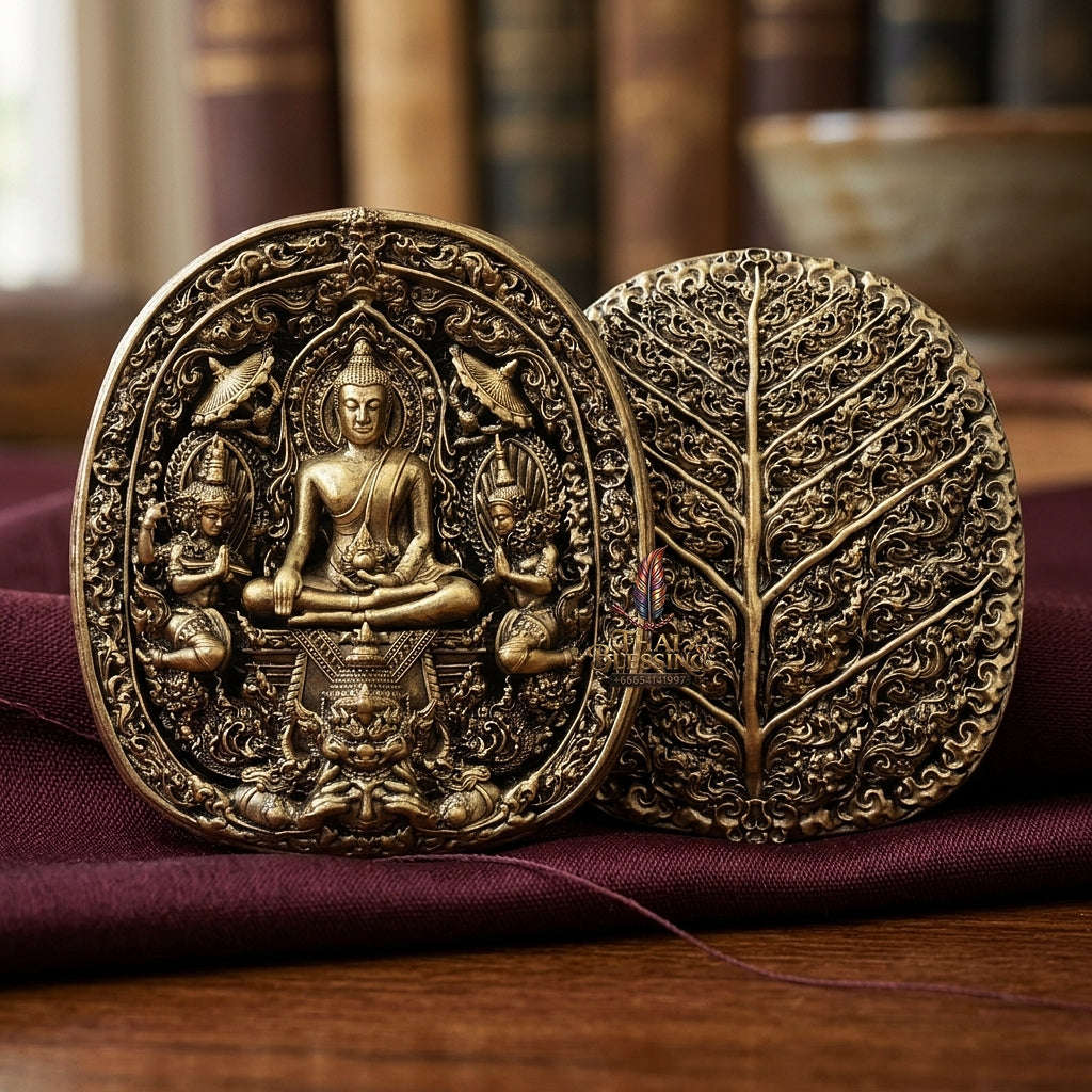 Master-Grade Southern Thai Yod Khun Phon Sovereign Warlord Amulet & Bronze Sacred Metallurgy Edition Wat Santi Worakhun Songkhla 2026 Collector-Grade Talisman Thai Blessing Co By RURUECHA