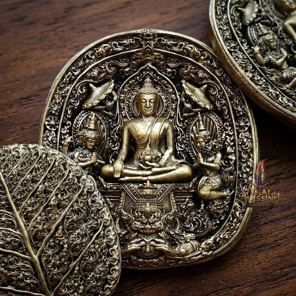 Master-Grade Southern Thai Yod Khun Phon Sovereign Warlord Amulet & Bronze Sacred Metallurgy Edition Wat Santi Worakhun Songkhla 2026 Collector-Grade Talisman Thai Blessing Co By RURUECHA
