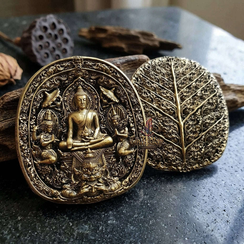 Master-Grade Southern Thai Yod Khun Phon Sovereign Warlord Amulet & Bronze Sacred Metallurgy Edition Wat Santi Worakhun Songkhla 2026 Collector-Grade Talisman Thai Blessing Co By RURUECHA