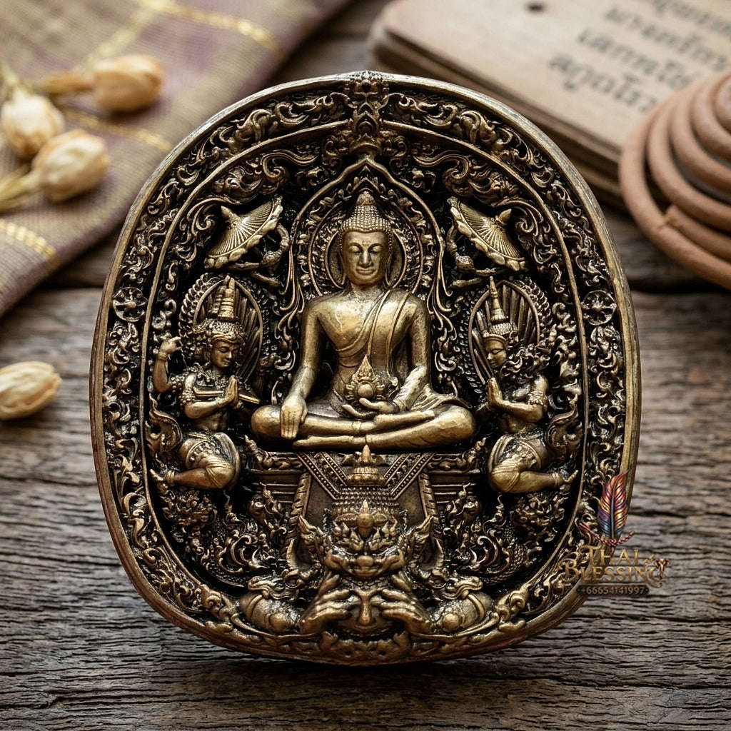 Master-Grade Southern Thai Yod Khun Phon Sovereign Warlord Amulet & Bronze Sacred Metallurgy Edition Wat Santi Worakhun Songkhla 2026 Collector-Grade Talisman Thai Blessing Co By RURUECHA