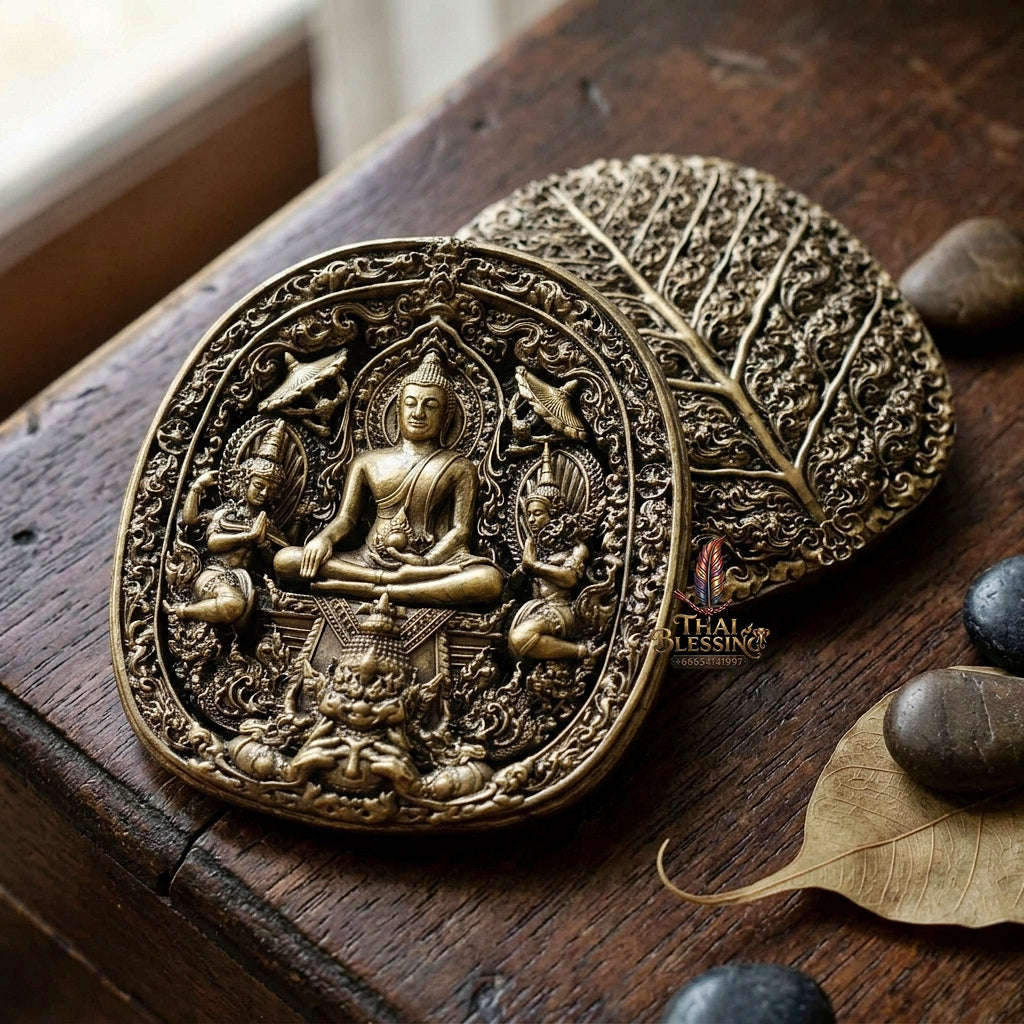 Master-Grade Southern Thai Yod Khun Phon Sovereign Warlord Amulet & Bronze Sacred Metallurgy Edition Wat Santi Worakhun Songkhla 2026 Collector-Grade Talisman Thai Blessing Co By RURUECHA