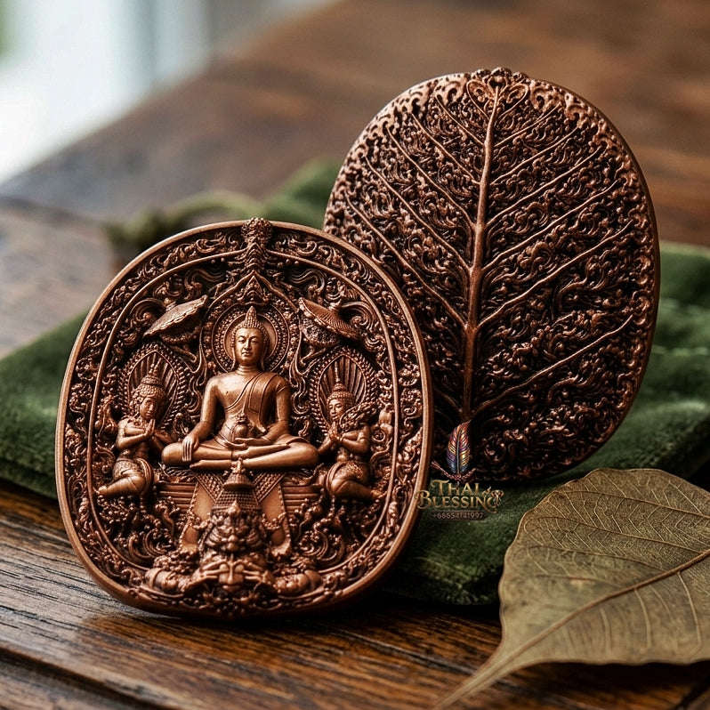 Master-Grade Southern Thai Yod Khun Phon Sovereign Warlord Amulet Sacred Nine-Metal Alloy (Nawa Loha) Edition Wat Santi Worakhun Songkhla Collector-Grade Talisman Thai Blessing Co By RURUECHA