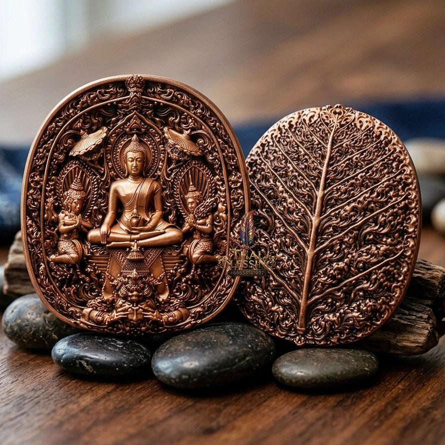 Master-Grade Southern Thai Yod Khun Phon Sovereign Warlord Amulet Sacred Nine-Metal Alloy (Nawa Loha) Edition Wat Santi Worakhun Songkhla Collector-Grade Talisman Thai Blessing Co By RURUECHA