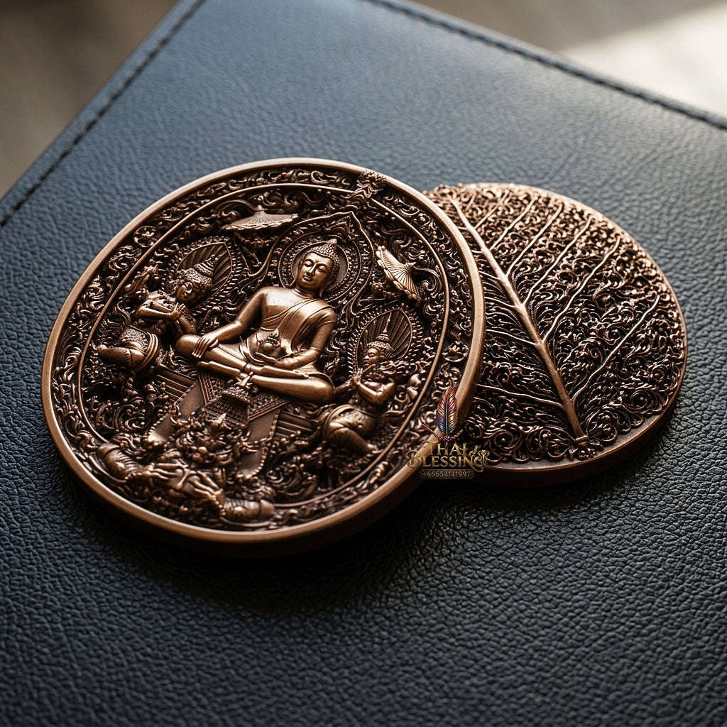 Master-Grade Southern Thai Yod Khun Phon Sovereign Warlord Amulet Sacred Nine-Metal Alloy (Nawa Loha) Edition Wat Santi Worakhun Songkhla Collector-Grade Talisman Thai Blessing Co By RURUECHA