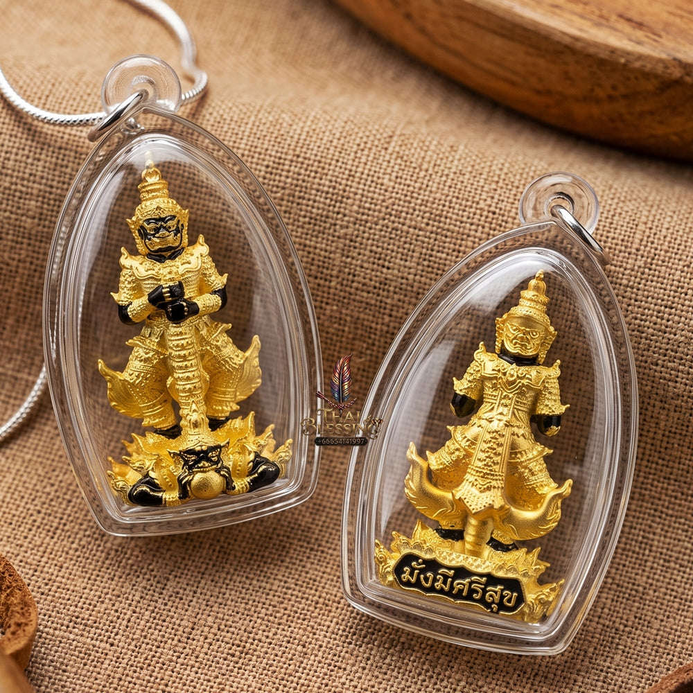 Master-Grade Thao Wessuwan-No Sub Suwan Divine Gold Alloy Plated Black Enamel Thai Blessing Co By RURUECHA