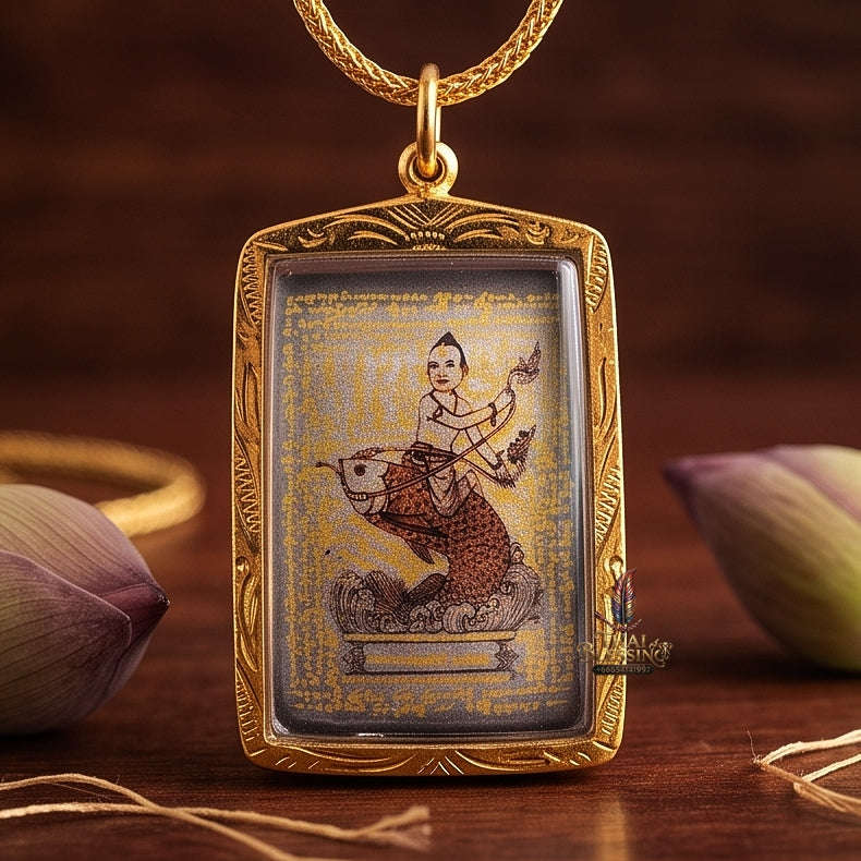 Master-Grade Ultimate Love Magnetism & Seduction Sorcery Locket Kumanthong Edition Phongphraikuman & Sacred Wealth Powders Phra Achan Supphasit Wat Bang Namchon Bangkok 2012 Thai Amulet Collectible Thai Blessing Co By RURUECHA