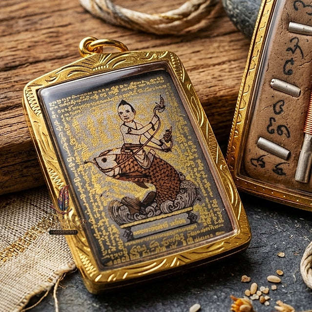 Master-Grade Ultimate Love Magnetism & Seduction Sorcery Locket Kumanthong Edition Phongphraikuman & Sacred Wealth Powders Phra Achan Supphasit Wat Bang Namchon Bangkok 2012 Thai Amulet Collectible Thai Blessing Co By RURUECHA