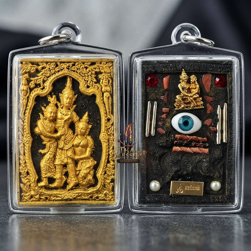 Master-Grade Ultimate Love Magnetism & Seduction Sorcery Sacred Phet Phayathorn Sacred Seduction Herb Powder Edition Luang Pu In Wat Nong Mek Surin 2015 Thai Amulet Collectible Thai Blessing Co By RURUECHA