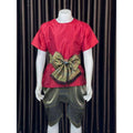 Men's Thai Silk Sarong Outfit with Bow for Stylish Summer Wear