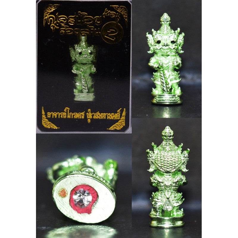 Mini Wealth Amulet for Business - Thai Luck Charm One-Sake.com ทอง/ม่วง กายอัมฤทธิ์ เพ้นสี ชุบทอง เพ้นสี-ชุบทอง-ทอง/ม่วง กายอัมฤทธิ์-ทอง/ดำ กายนิลกาฬ-ทับทิม-เขียวมรกต-2k เงิน/ทอง-ประกายม่วง-3k-เขียวหยก-2k เงิน/พิ้งค์-ซาตินเงิน-ทองขาว-สัตตะ-
