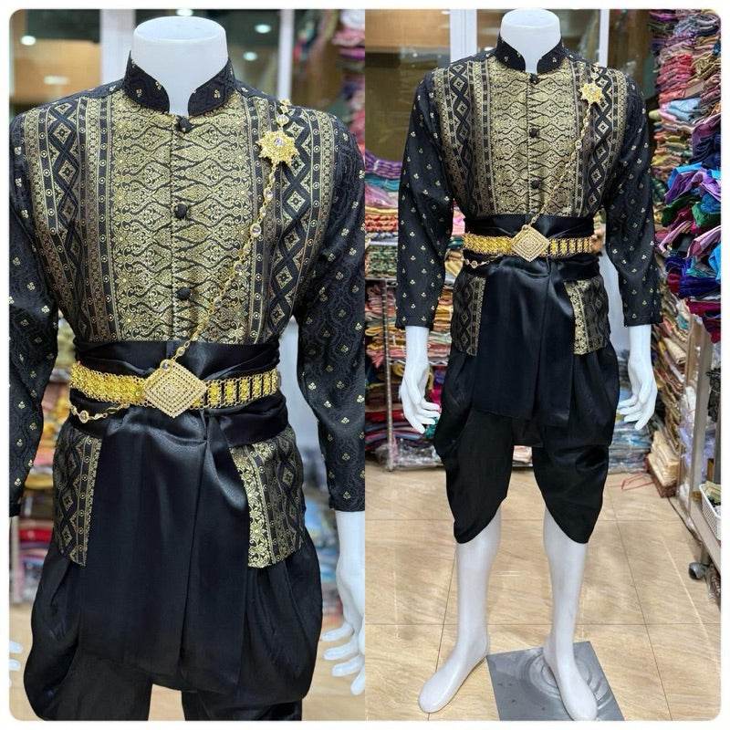 Modern Thai Ceremonial Outfit for Men - Thai Blessing Co