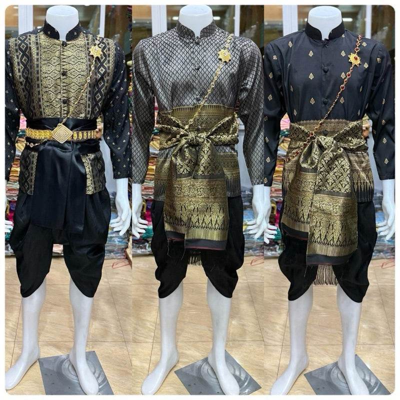 Modern Thai Ceremonial Outfit for Men - Thai Blessing Co