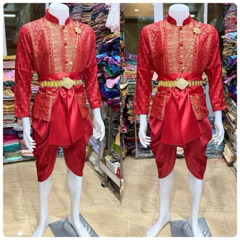 Modern Thai Ceremonial Outfit for Men - Thai Blessing Co